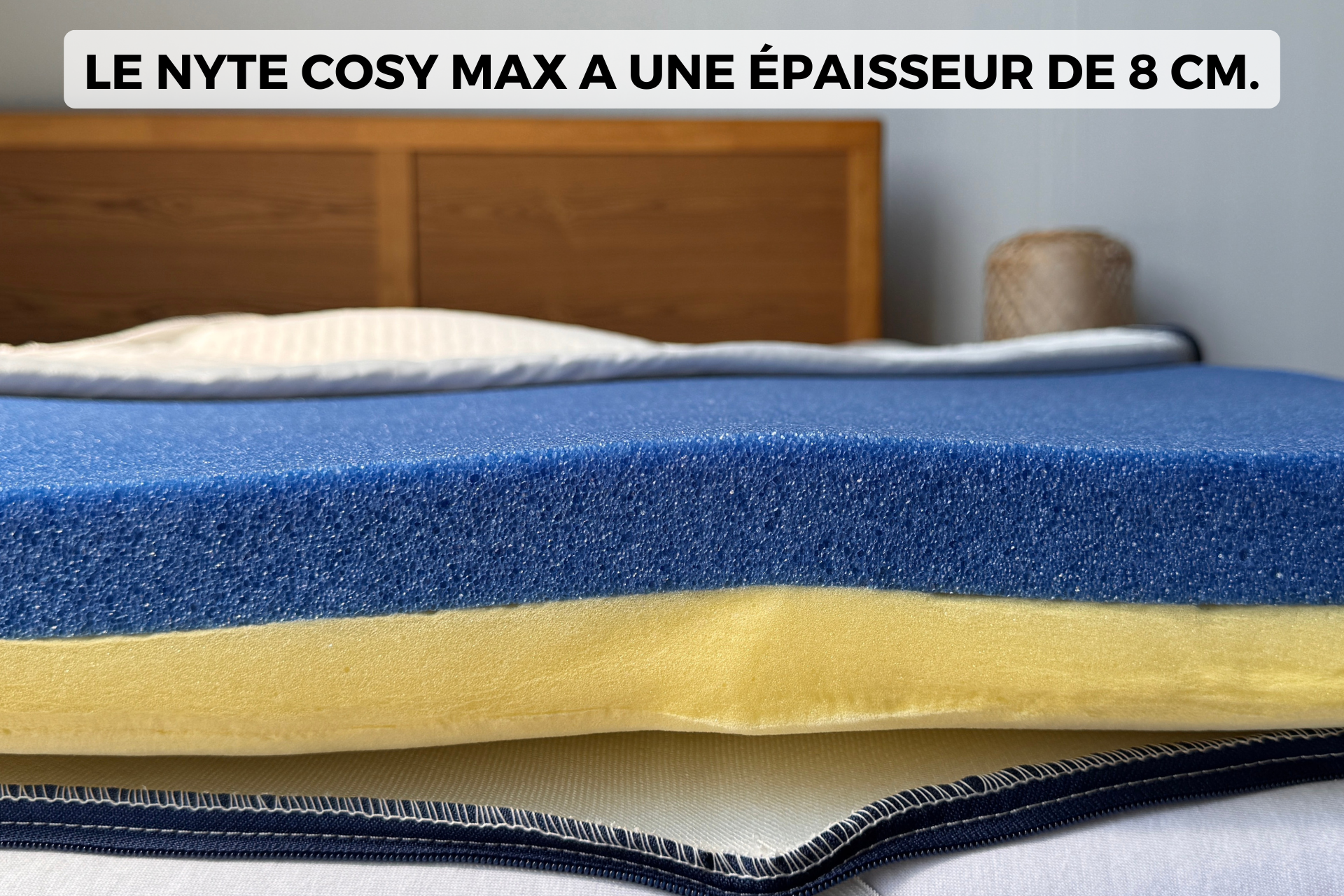 nyte surmatelas cosy max épaisseur